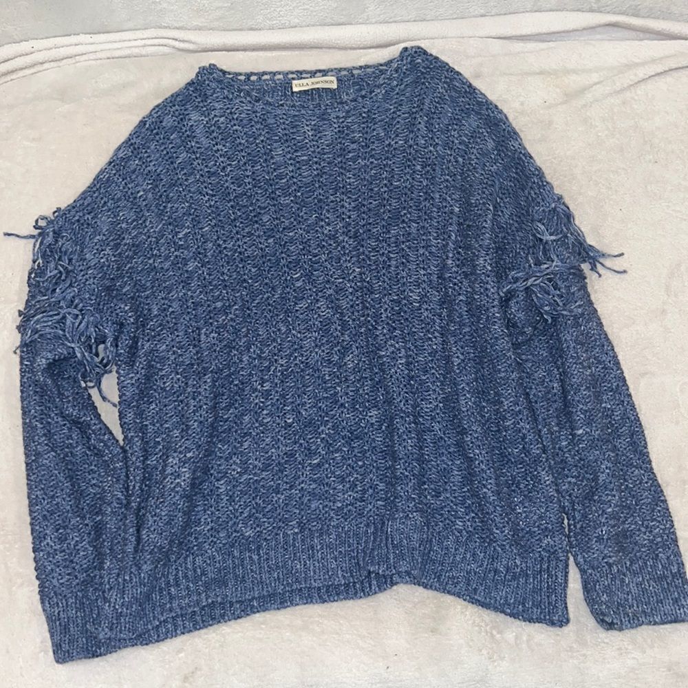 ULLA JOHNSON 100% cotton S sweater blue